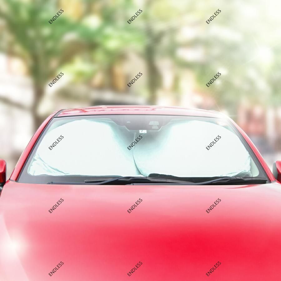 新品 未使用】車内の暑さ対策に目立つ ポルシェ Porsche ロゴ