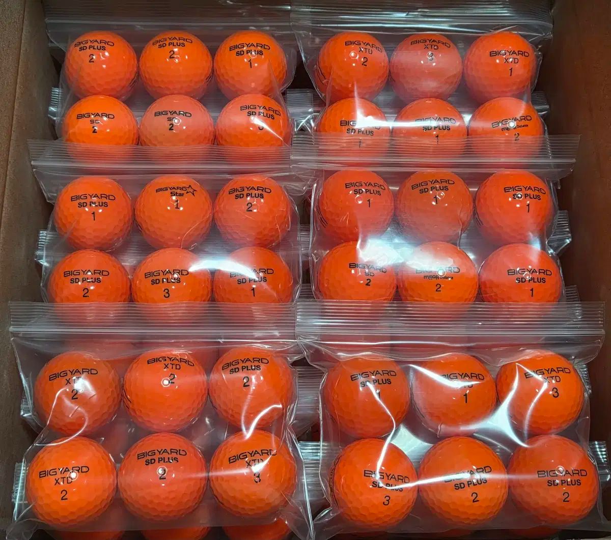 BIGヤード A級 光沢 COLOR ロストボール 120球 ゴルフボール メルカリshop取引では対象外