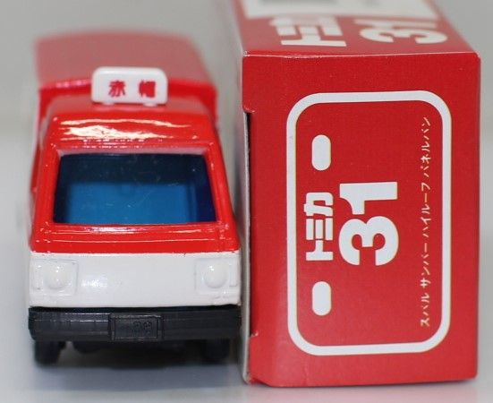 USED トミカ 日本製 31 スバル サンバー ハイルーフ パネルバン 1/52