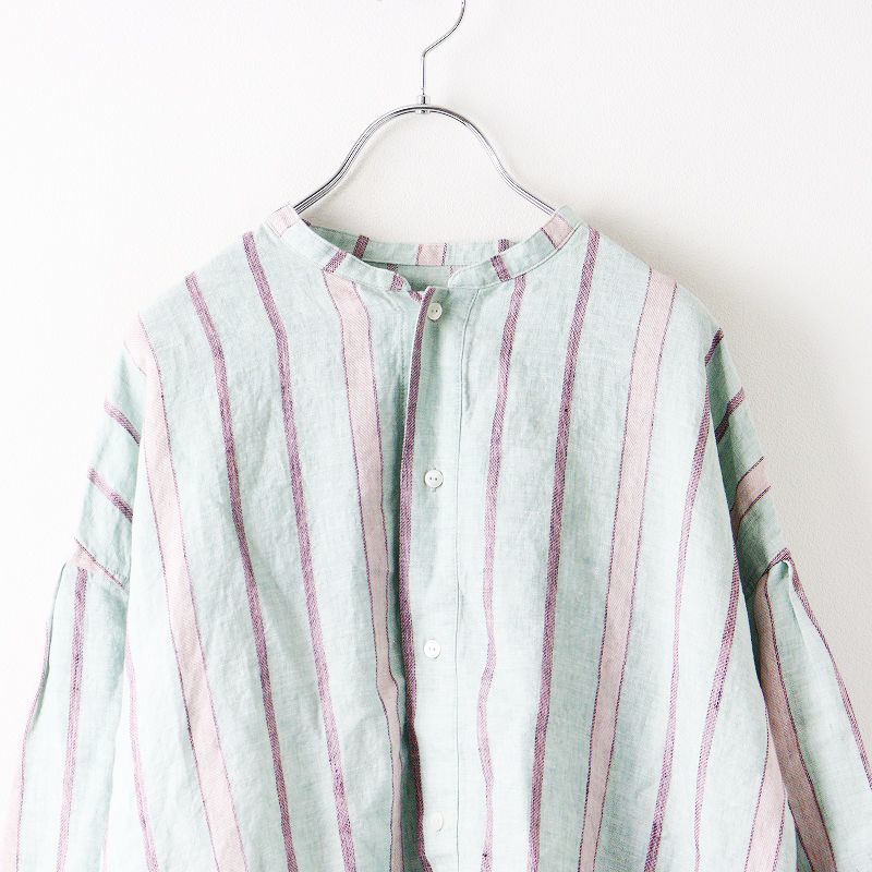2023SS ネストローブ nest Robe リネンマルチストライプシャツ F 2023SS ネストローブ nest Robe リネンマルチストライプシャツ F