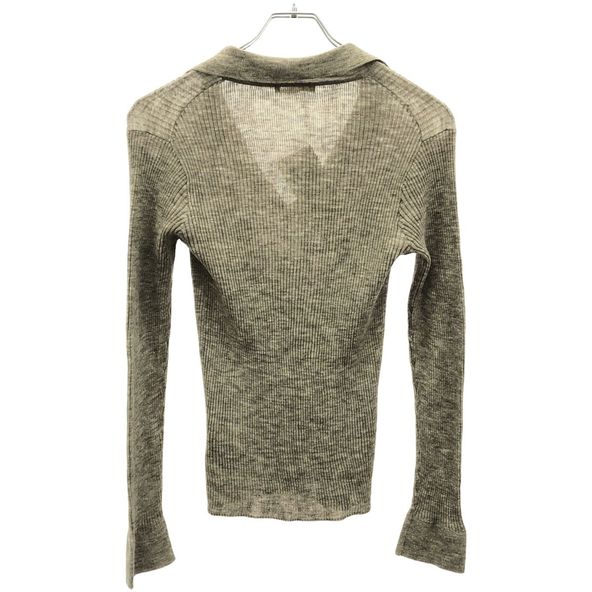 【新品未使用】Plage☆リネン混ダークブラウン長袖ニット plage ニット セーター NEPLA. / ネプラ 別注 ASYMMETRY プル