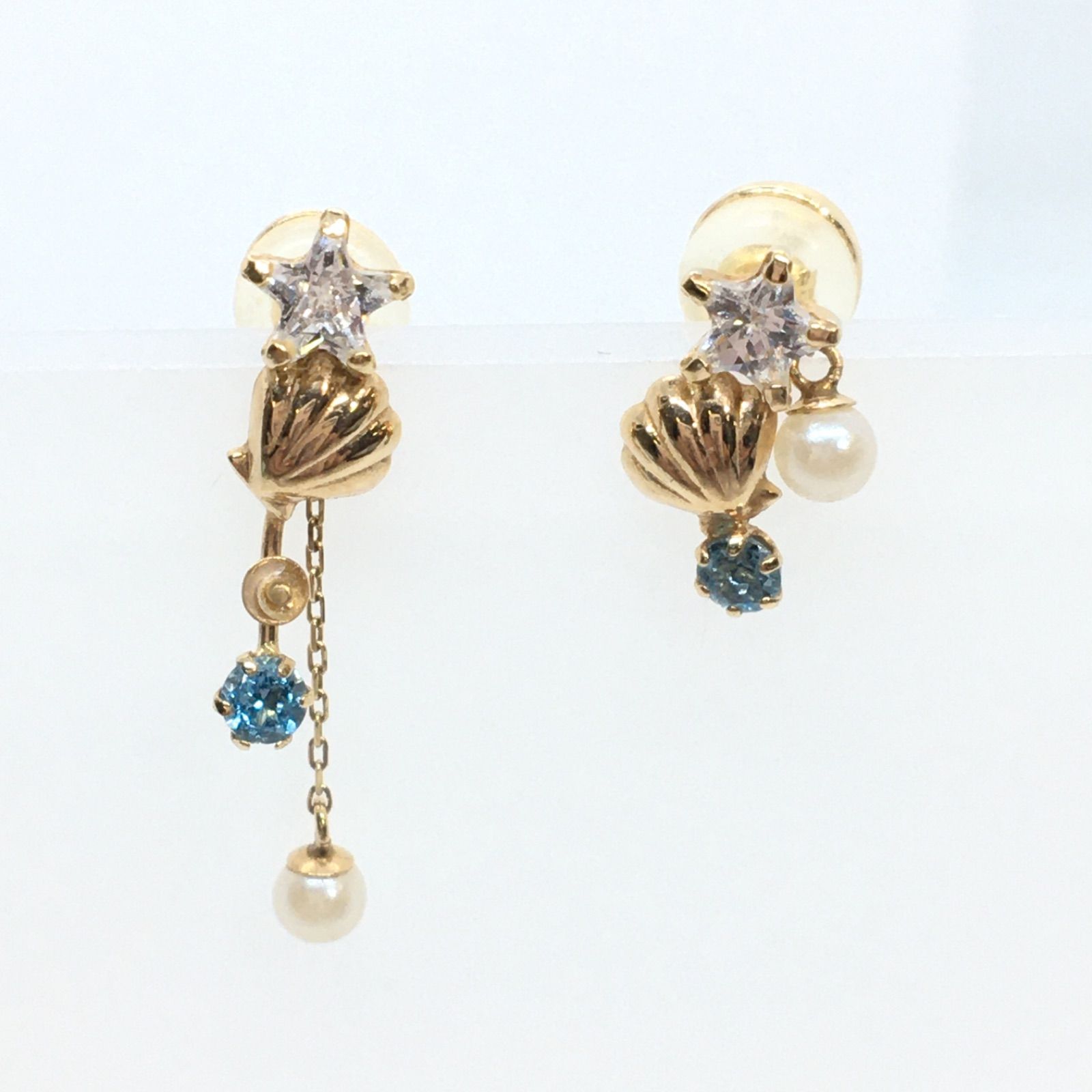 最終価格 10/23 削除】値段設定ミス【美品】 18K シェル ＆ スター