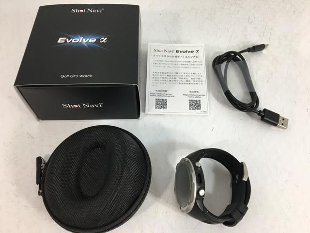 返品OK ゴルフ用品 超 テクタイト ショットナビ Shot Navi ショットナビ Evolve α エボルブ アルファ ブラック LLC-HASEGAWATOSO_COM