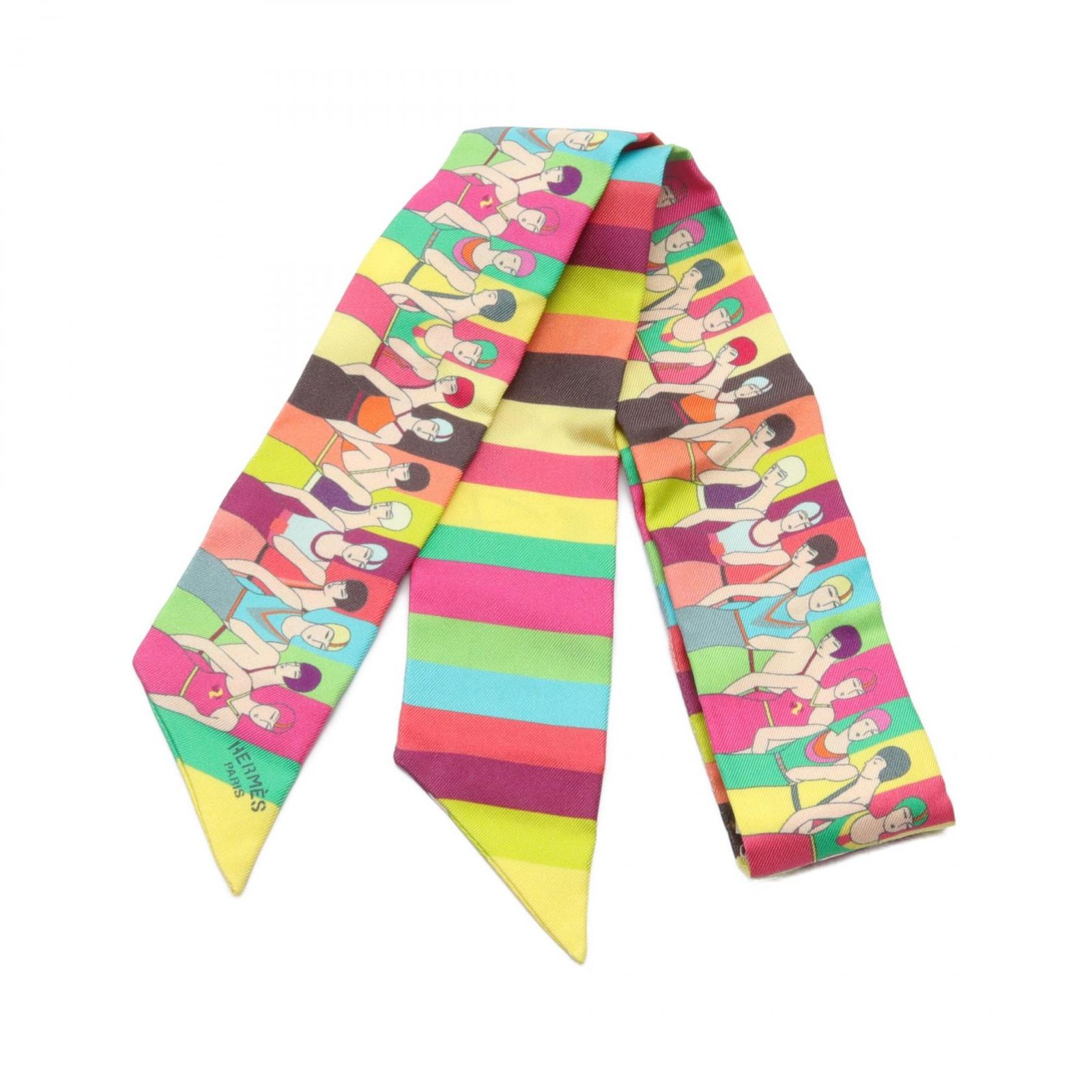 エルメス HERMES スカーフ ツイリー LES BAIGNEUSES 062748S-06 マルチ  