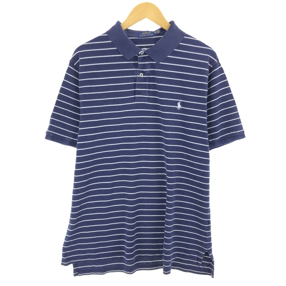 古着 ラルフローレン Ralph Lauren POLO RALPH LAUREN 半袖 ボーダー ポロシャツ メンズXL相当/eaa466525
