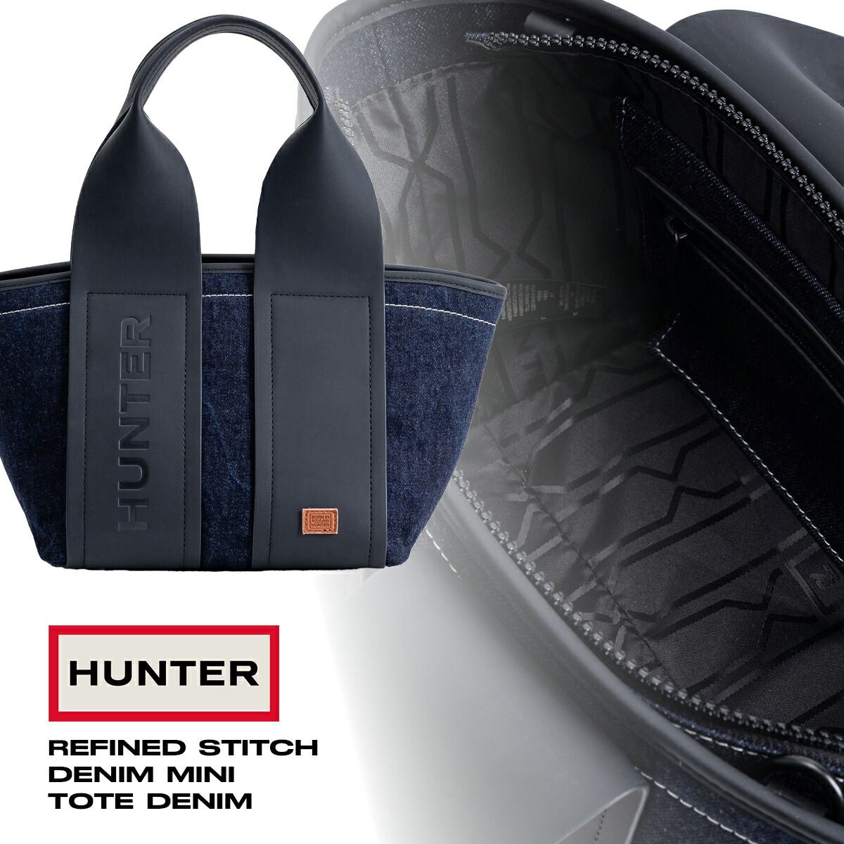 【HUNTER】人気商品★ リファインド スティッチ デニム トート＊ リファインド スティッチ デニム トート （トートバッグ