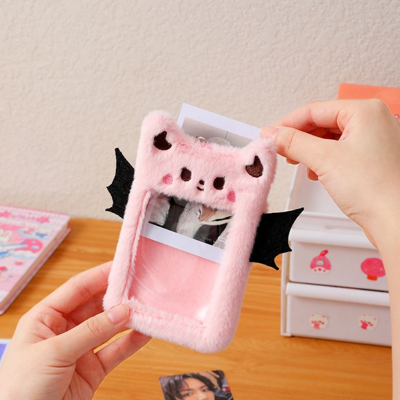 推し活 トレカケース チェキケース キーホルダー 猫 ネコ
