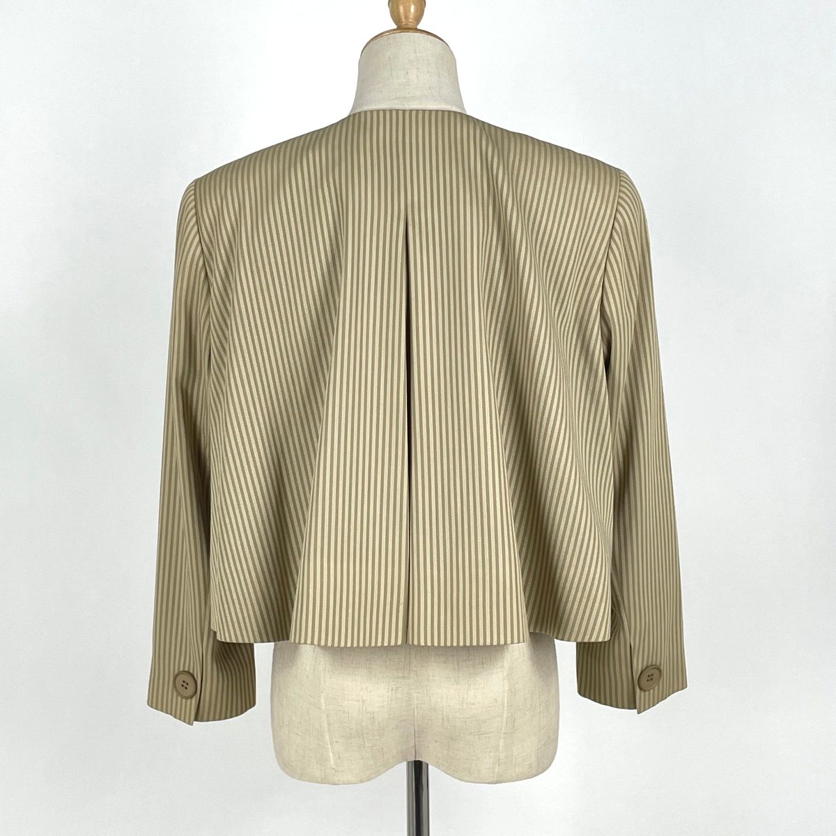 クリスチャンディオール Christian Dior ストライプ ノーカラー