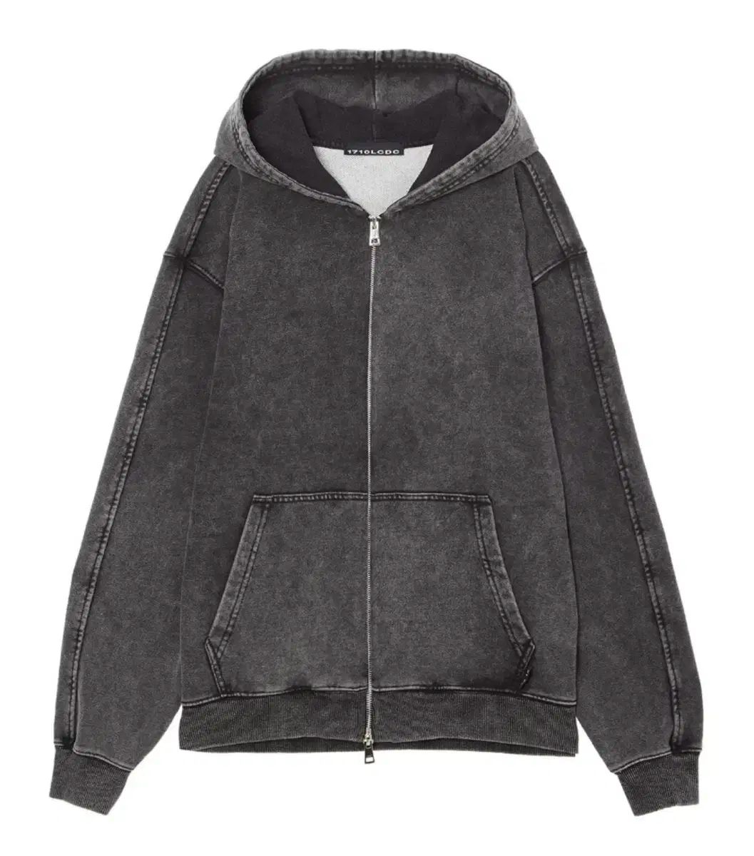 LCDC WASHED ジップアップパーカー フード付き DUSTY GREY