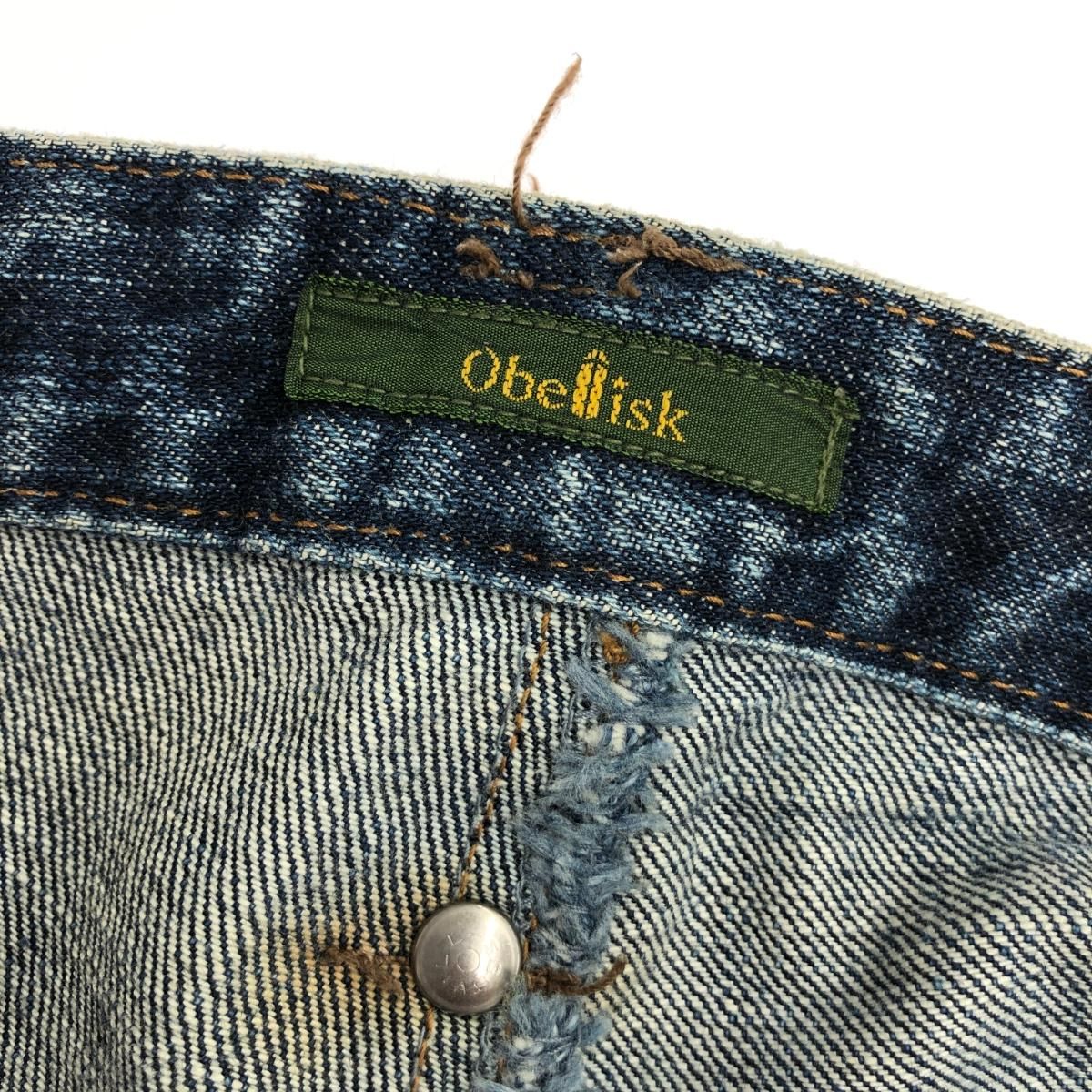 高品質 フレアデニム オベリスク obelisk パンツ ブルー サイズ:30 パンツ