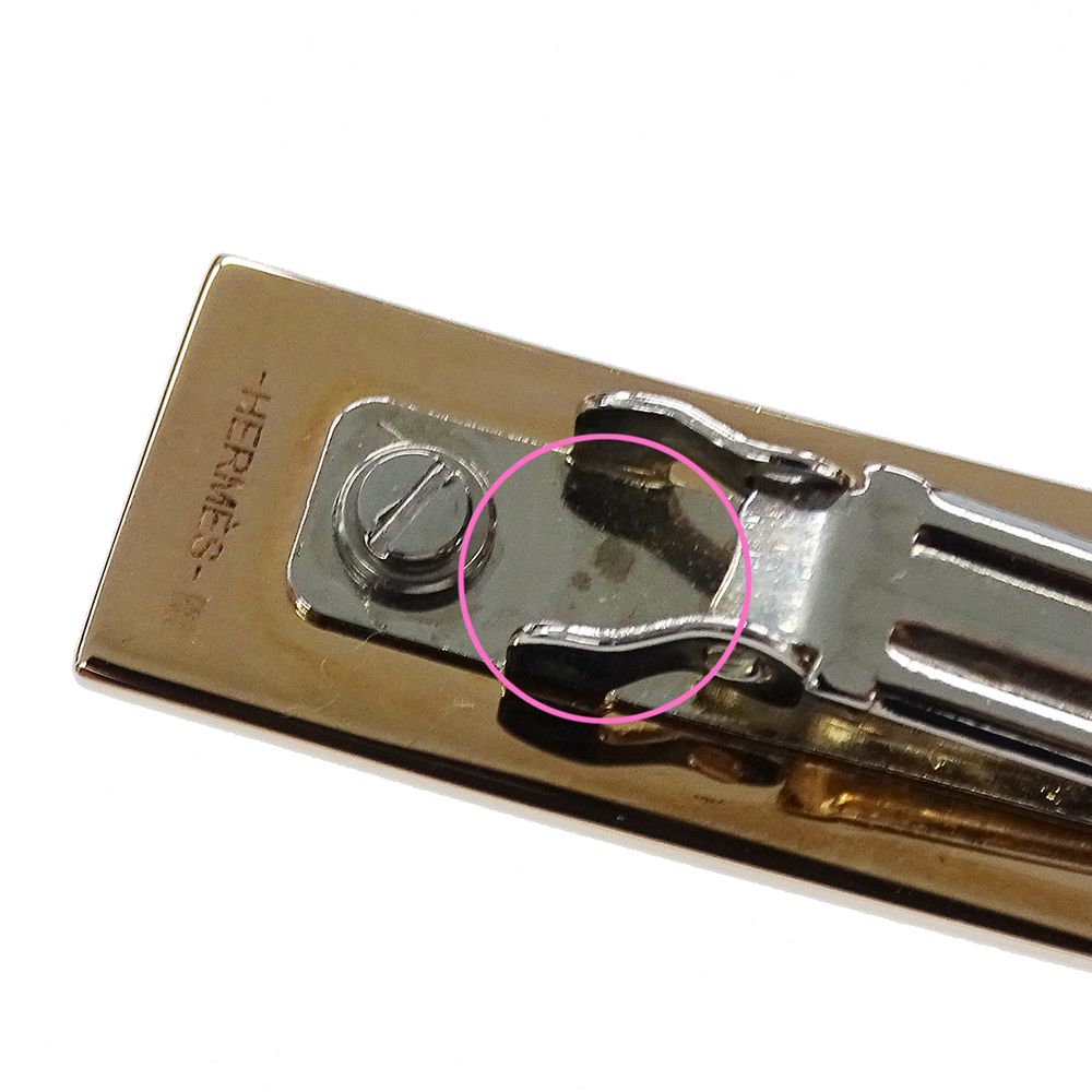 HERMES エルメス バレッタ　アイリーン　シルバー／ゴールド　箱付き 楽天市場】【送料無料】 エルメス バレッタ アイリーン GM ゴールド