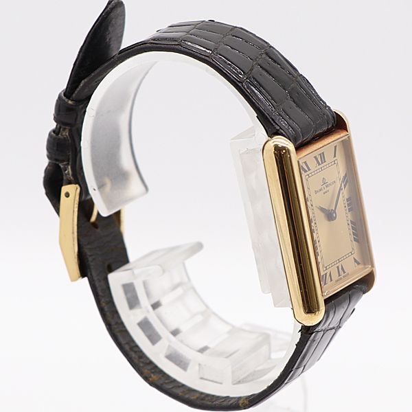 級 稼働 ボーム＆メルシエ レクタングル 37077 18K 750 23.7g 手巻 金文字盤 メンズ腕時計 8342120 10DIT MST ABC 16684 WWW_NOITHATQUANGTHANH_NET