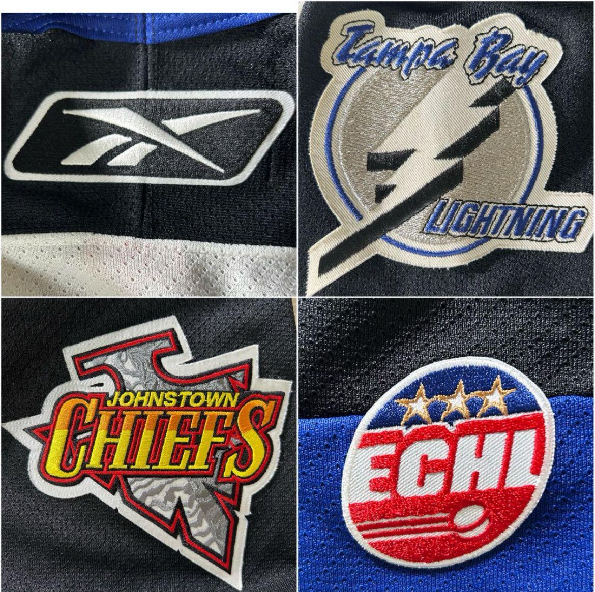 古着 カナダ製 CCM×Reebok ECHL ホッケーシャツ ゲームシャツ