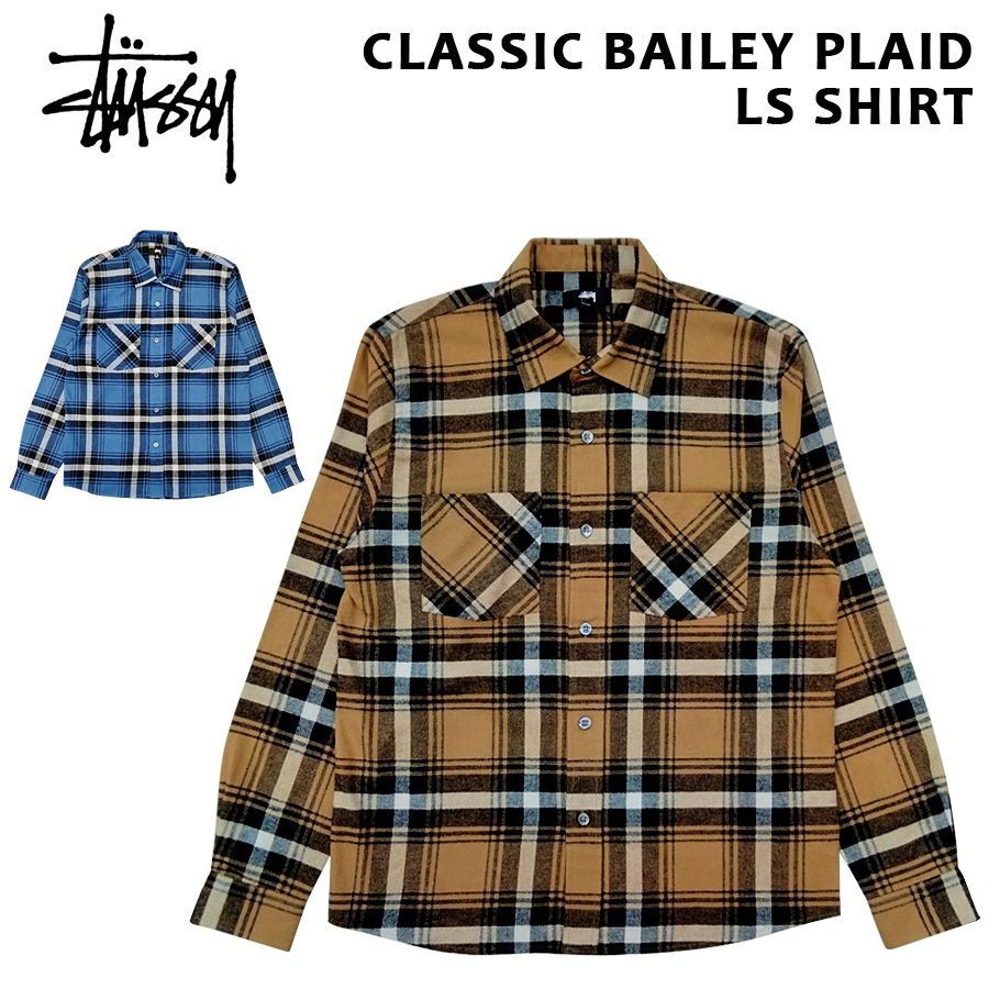 ステューシー STUSSY フランネル シャツ クラシック ベイリー プレイド ...