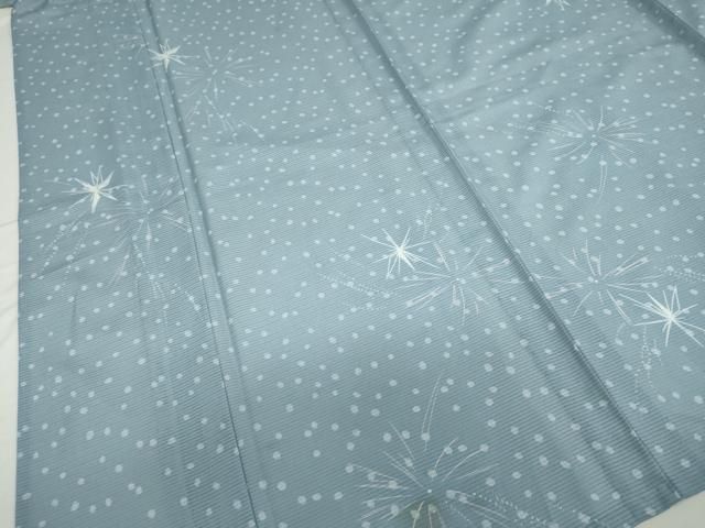 平和屋着物＊夏物 小紋 絽 花火 さんび謹製 洗える着物