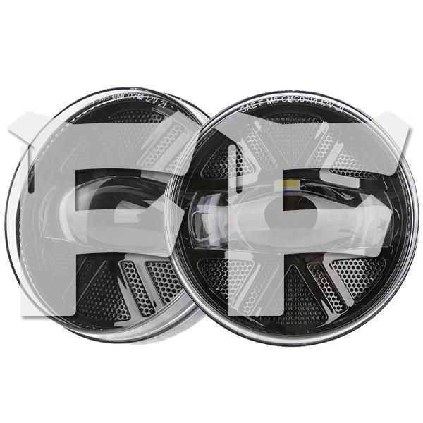 送料無料 For GMC Sierra 1500 2500HD 3500HD 2007~2013年式 5.5インチ LED フォグランプ ドライビングライト ホワイト ブラック DOT 2個