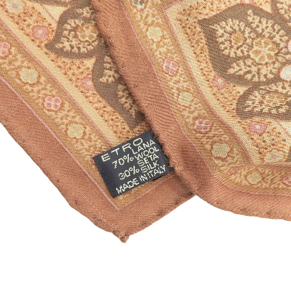 超美品 エトロ ETRO 90年代 ヴィンテージ ペイズリー ウール シルク  