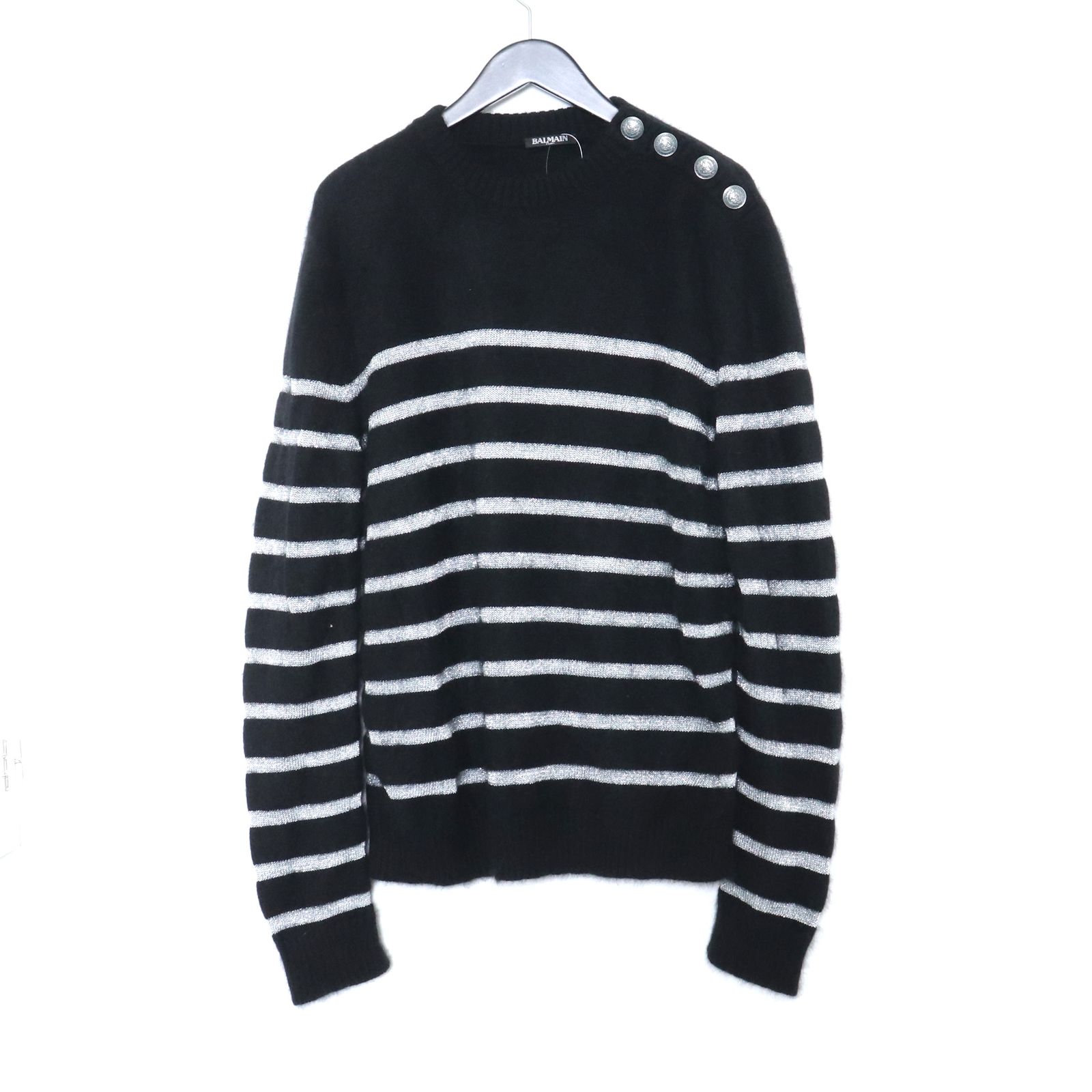 BALMAIN ストライプニットセーター - メルカリ