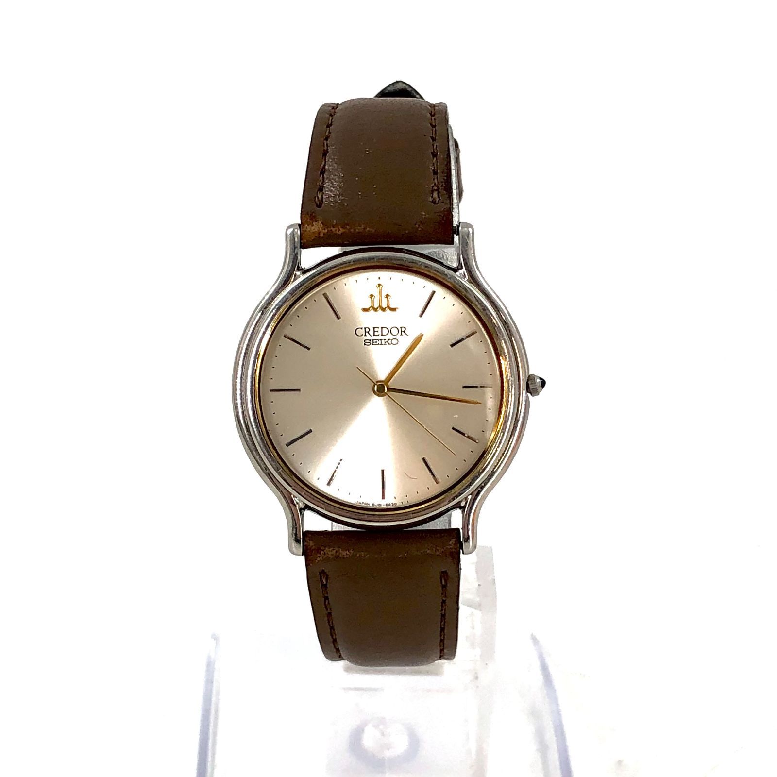 1円スタート】【箱付き】SEIKO セイコー 8J81-6A30 クレドール シグノ 