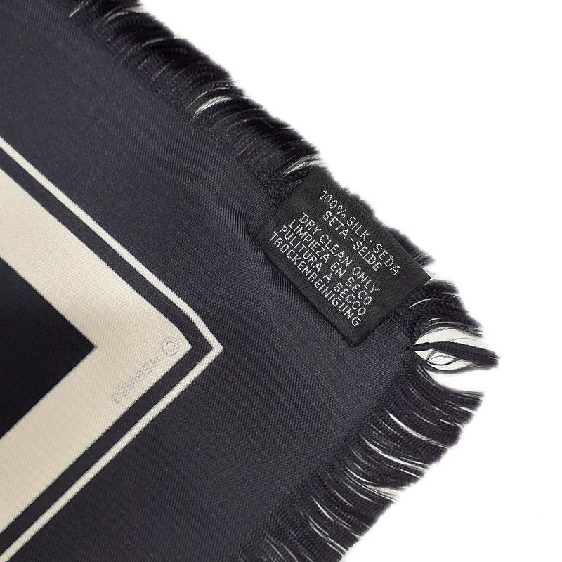 エルメスカレ80エクスリブリス フリンジスカーフ エルメスカレ80エクスリブリス フリンジスカーフ Hermes