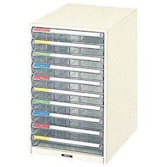 TRUSCO トラスコ B4型レターケース 浅型10段 TB4-10P