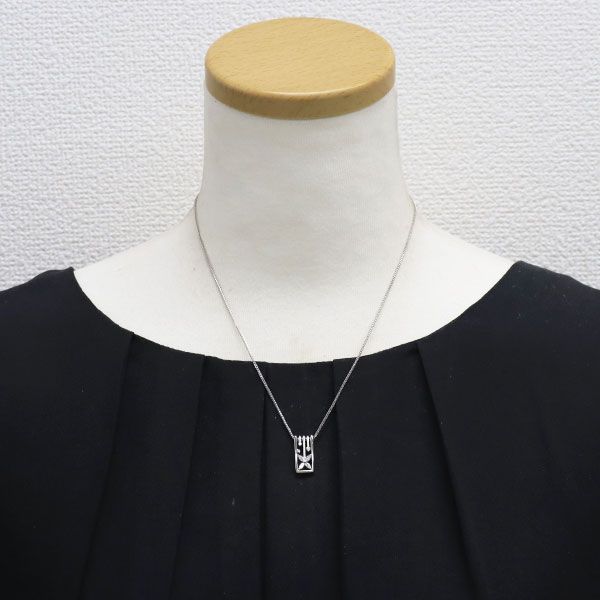 星の砂 Pt900/Pt850 ダイヤモンド ペンダントネックレス 0.26ct
