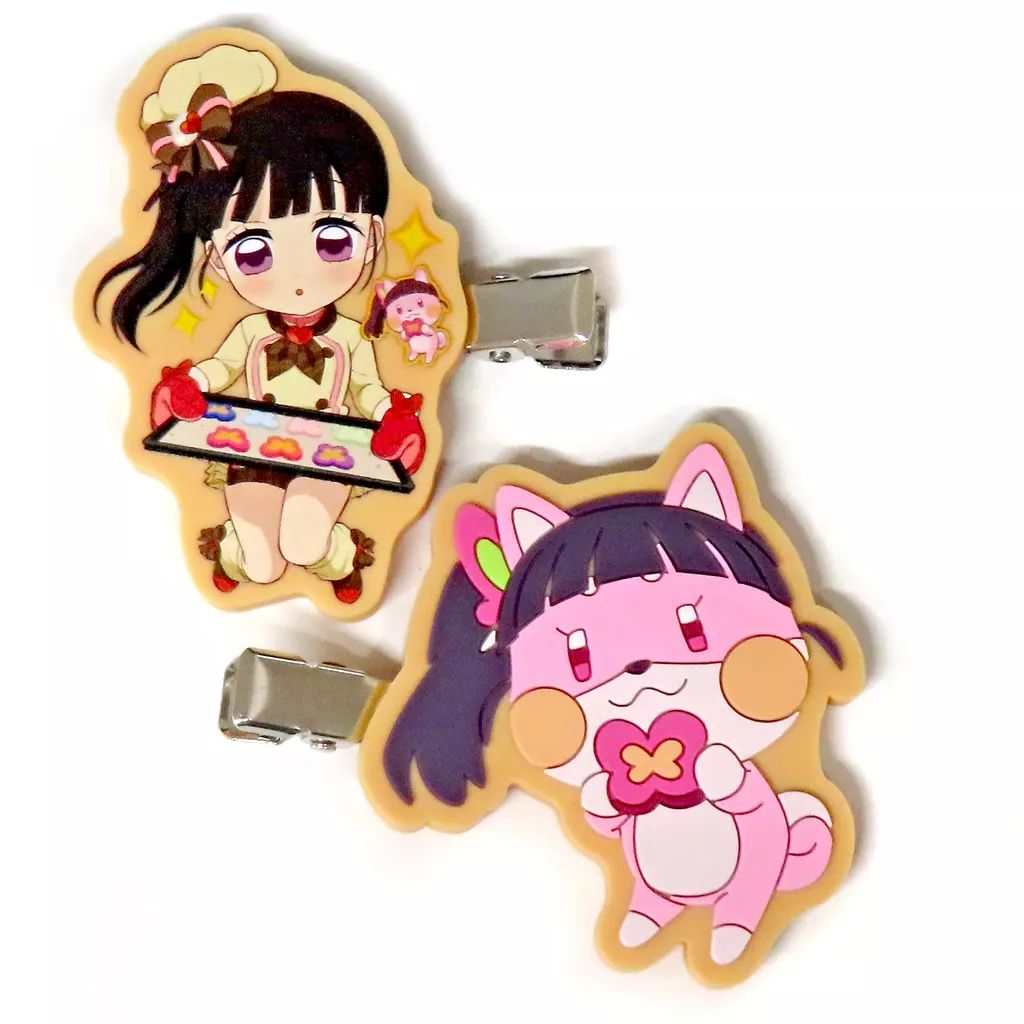 中古】アクセサリー(非金属) 栗花落カナヲ クッキー風ヘアクリップ 