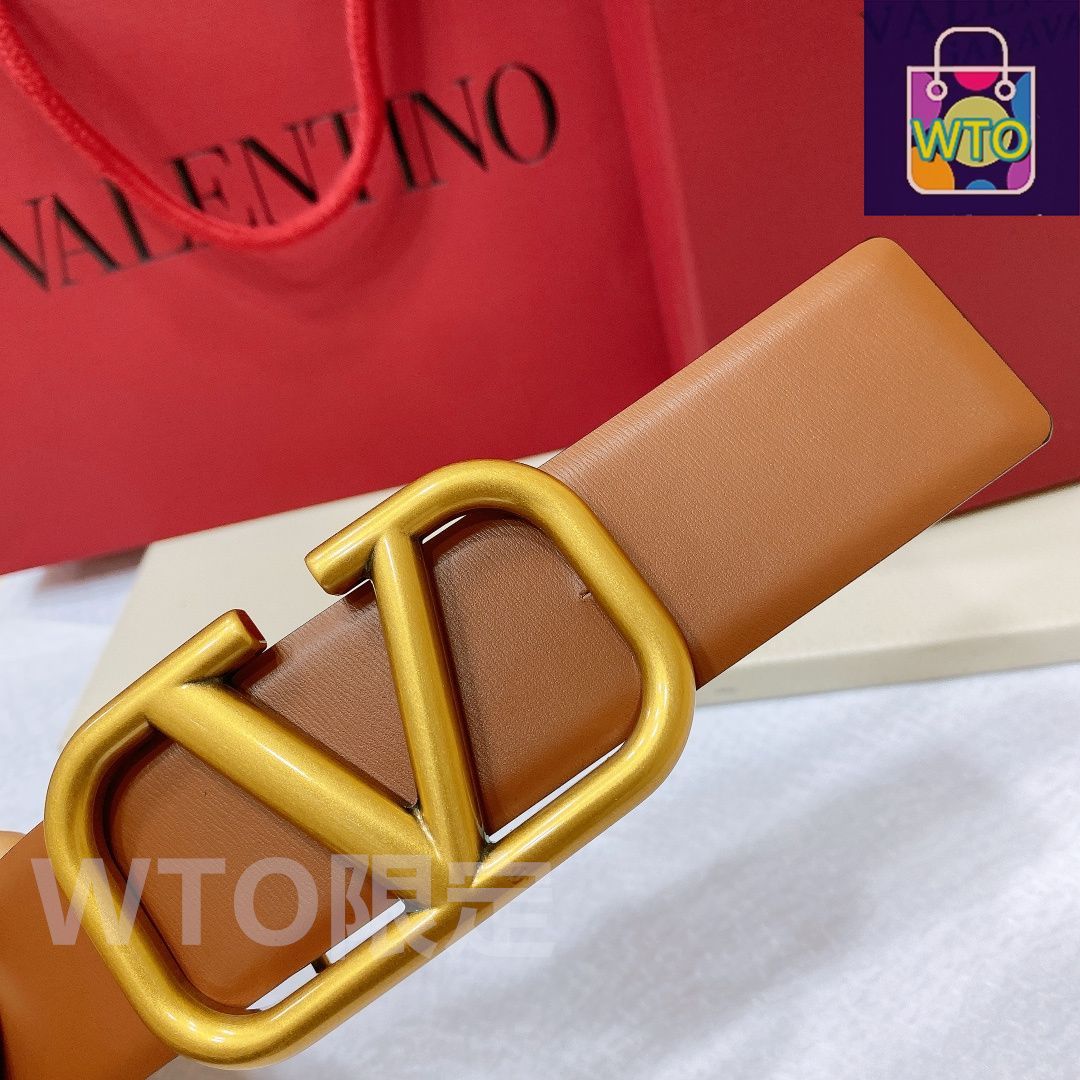 今日WTO】VALENTINO GARAVANI VLOGO SIGNATURE レザーベルト-1