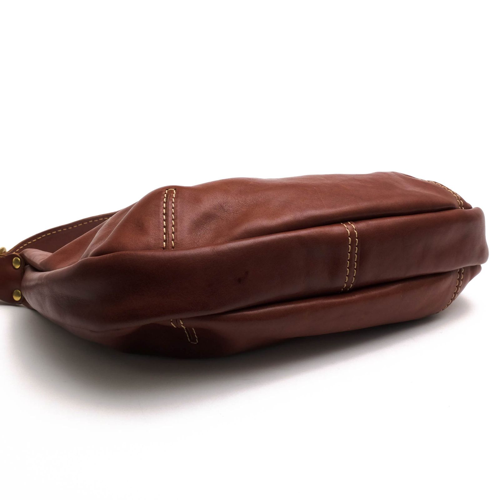 HERZ ヘルツ ブラウン バッグ 中古・古着通販】Herz (ヘルツ) ソフトダレス3Wayバッグ