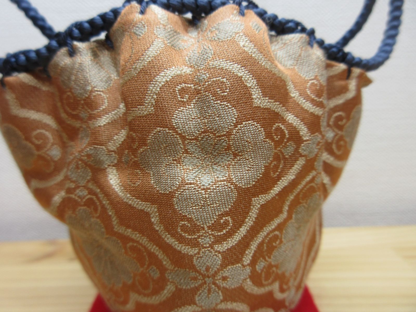 逢絢亭 茶道具 仕覆 四滴茶入仕覆 正絹 菱地紋丸花緞子 WWW_IBETON_RU