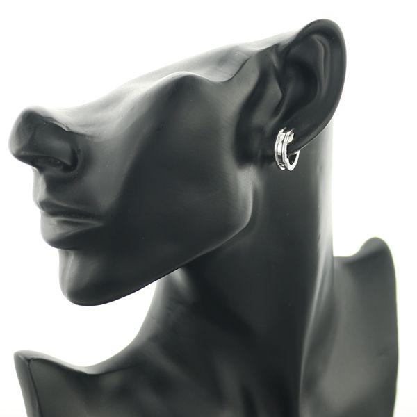 ブルガリ ピアス ビーゼロワン B-ZERO1 フープ 片耳 左耳用 K18WG