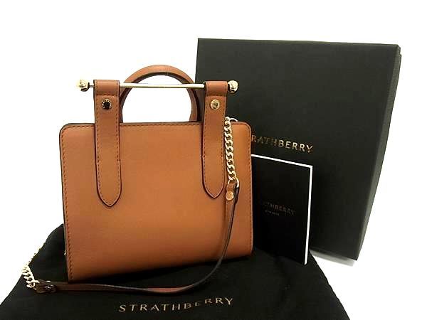 正規品 超美品 STRATHBERRY ショルダーバッグ ダークブラウン