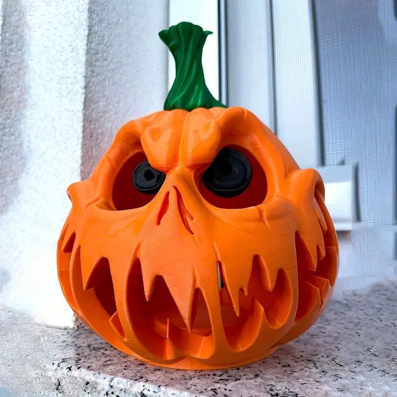 ホラーパンプキンハロウィンフィギュア Amazon.co.jp: パンプキンマンの置物 |樹脂製ホラーフィギュア
