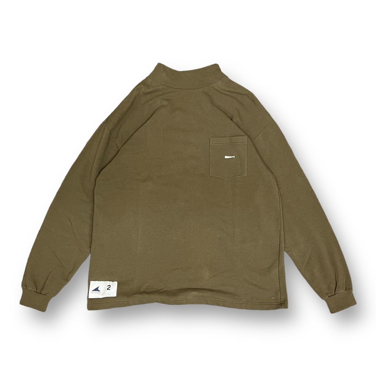 定価19800円 新品 DESCENDANT 23AW TORTOISE MOCK NECK LS トートイズ 