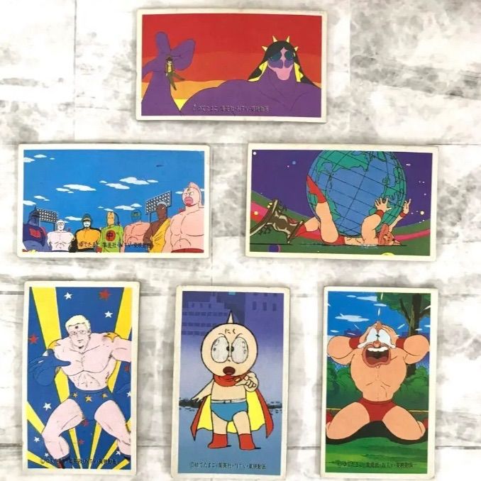 キン肉マン 角メンコ 6枚セット ゆでたまご昭和後期 レトロ キン肉マン 角メンコ 6枚セット ゆでたまご昭和後期 レトロ
