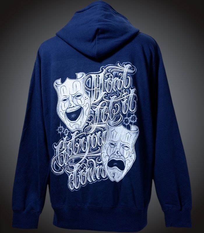 kustomstyle スウェットプルオーバーパーカー 10oz裏地パイル (KSP2426NY) don't let it get you down カラー：ネイビー 10，780円(内税)