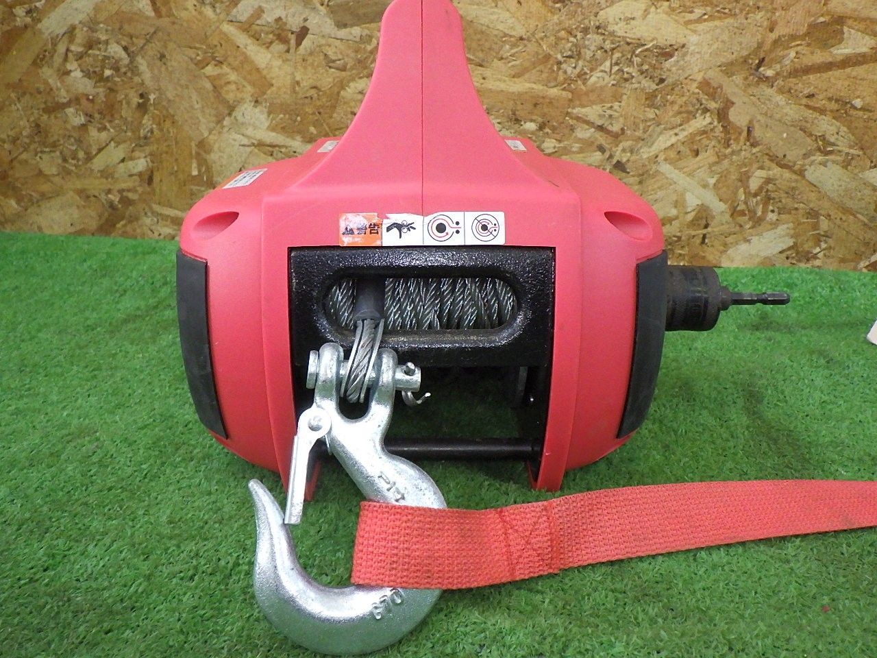 三方良し ドリルウインチ 225kg ワイヤーロープ12m付き 吊り機 吊下げ 