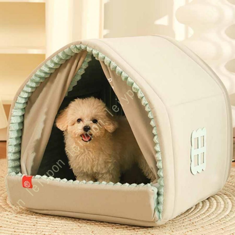 ペットベッド ドーム型 ペットハウス 秋冬用 猫ベッド 犬ベッド ペット寝袋 クッション ペットマット 滑り止め ふわふわ 暖かい ぐっすり眠れる