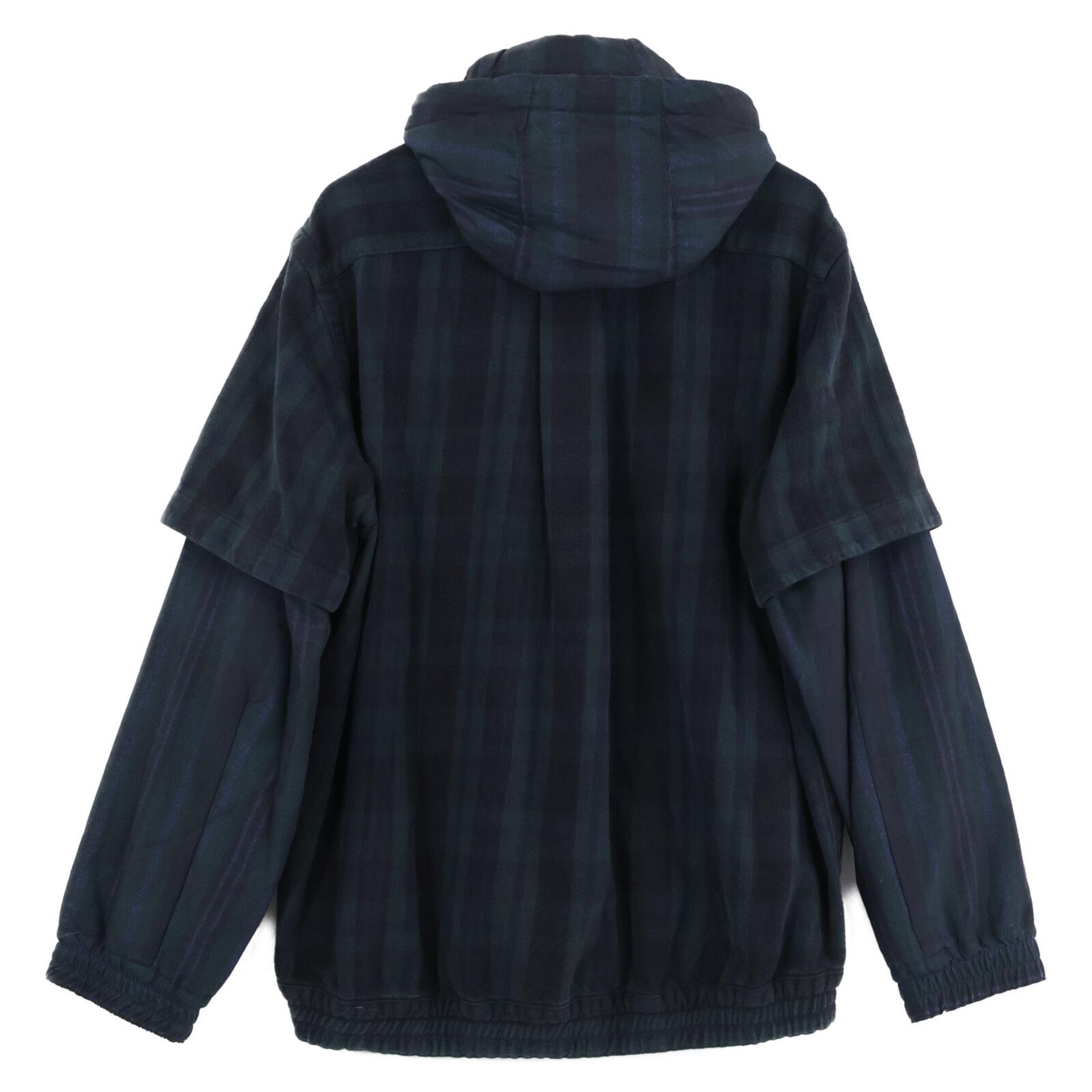 sacai サカイ 24年 グリーン Gonz Multi Patch Plaid Hoodie 1 - メルカリ