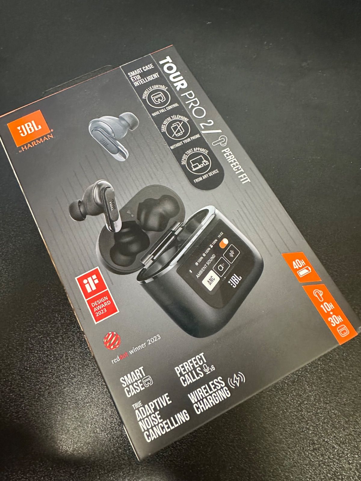 新品未使用JBL TOUR PRO 2 ワイヤレスイヤホン JBL Tour Pro 2 | ハイブリッドノイズキャンセリング完全