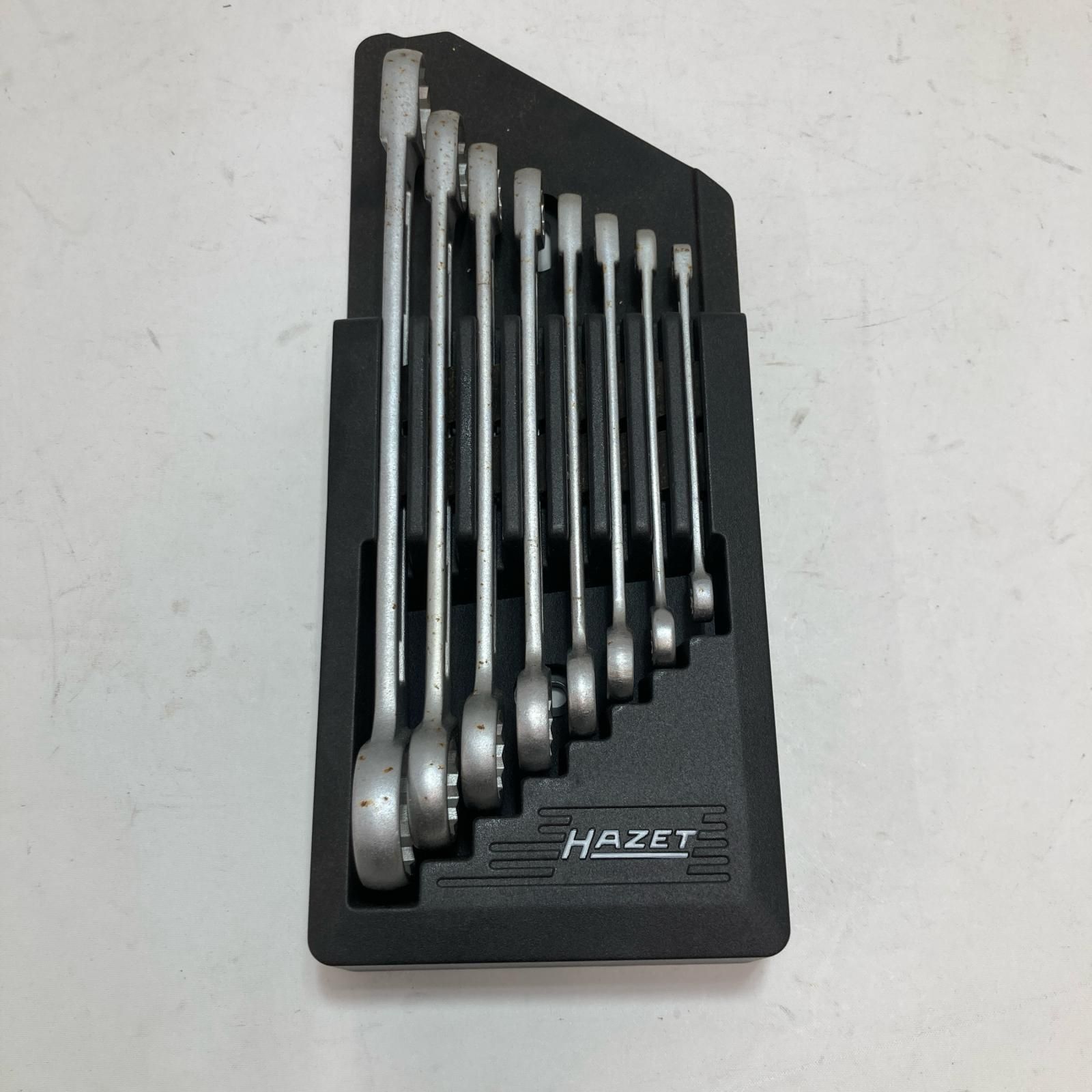 HAZET ハゼット 両口メガネレンチ 8本組 6×7-21×22mm|ドイツ製