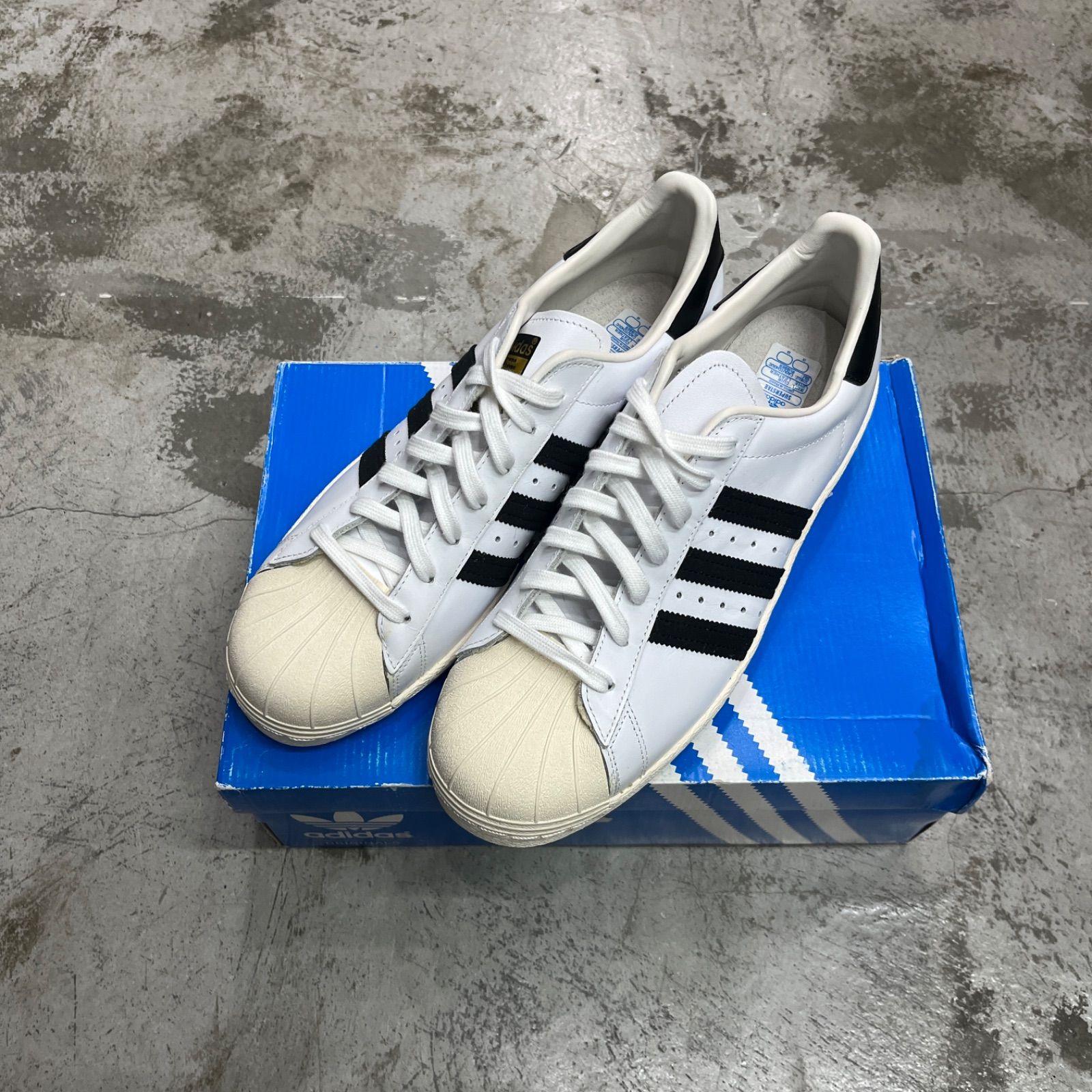 国内正規 未使用品 adidas originals Superstar 80s レザー スーパー 