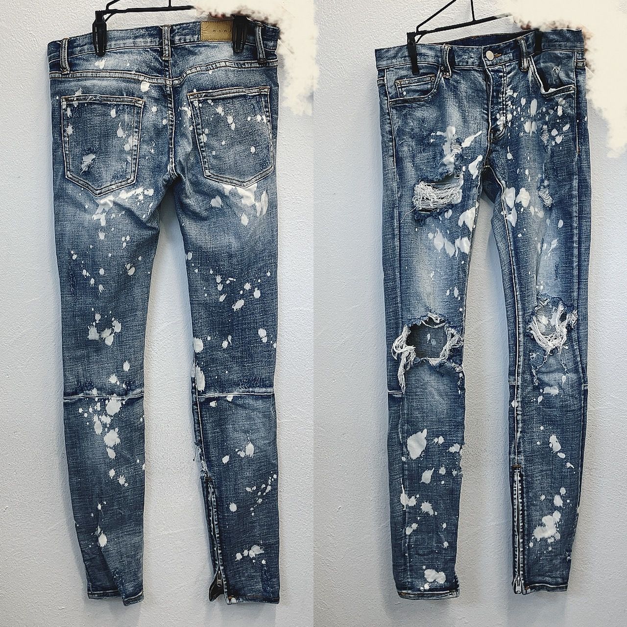 mnmlデニム30 楽天市場】ミニマル mnml スキニーデニム 28,30,32インチ ブルー