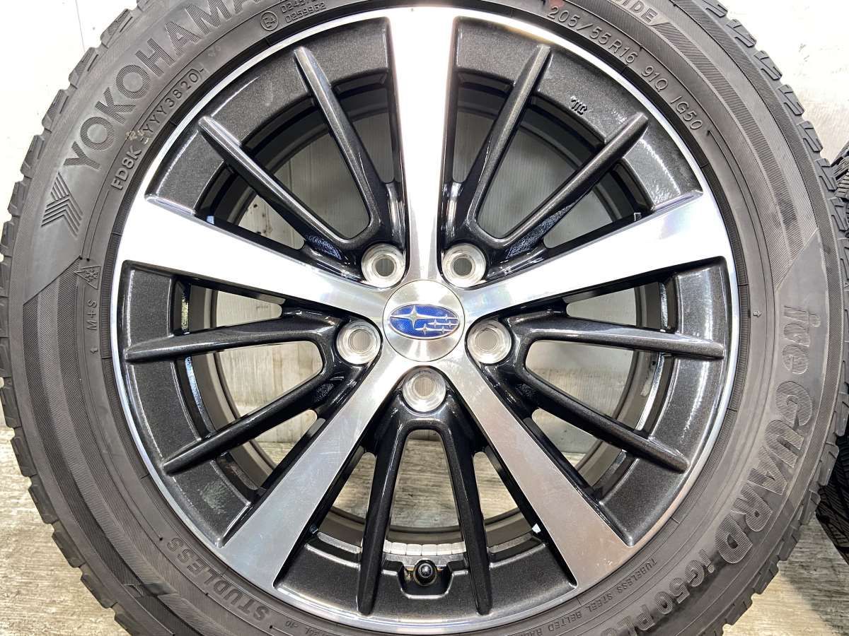 205/55R16 ヨコハマ アイスガード iG50 PLUS スバル純正 16x6.5 5.5 