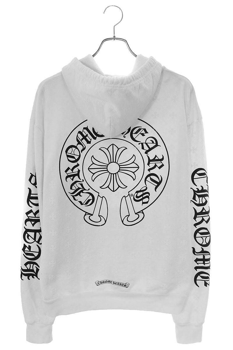 クロムハーツ SWTSHRT PLVR CHプラス総柄プリントプルオーバーパーカー