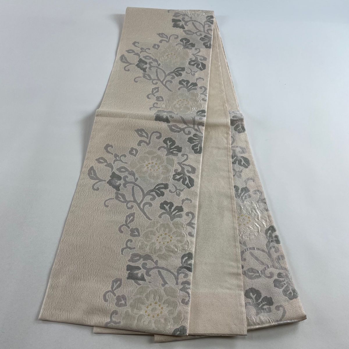 袋帯 美品 秀品 花唐草 箔 薄ピンク 六通 正絹 【中古】 - メルカリ