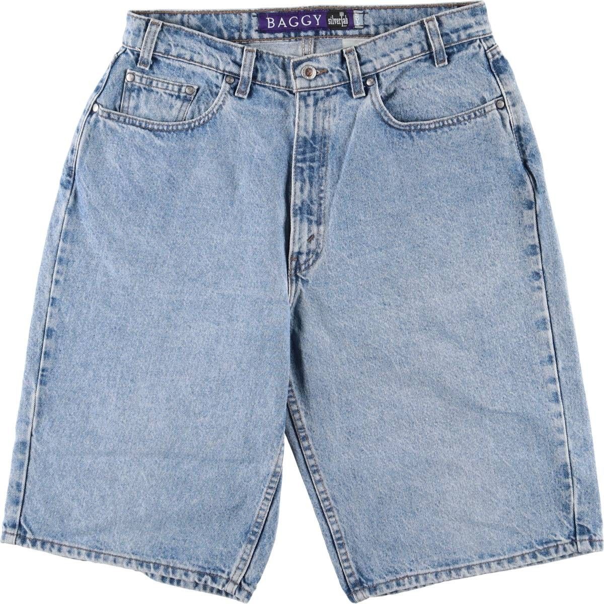 古着 90年代 リーバイス Levi s SILVER TAB シルバータブ BAGGY バギー デニムショーツ ハーフパンツ メンズw34相当|eaa417729