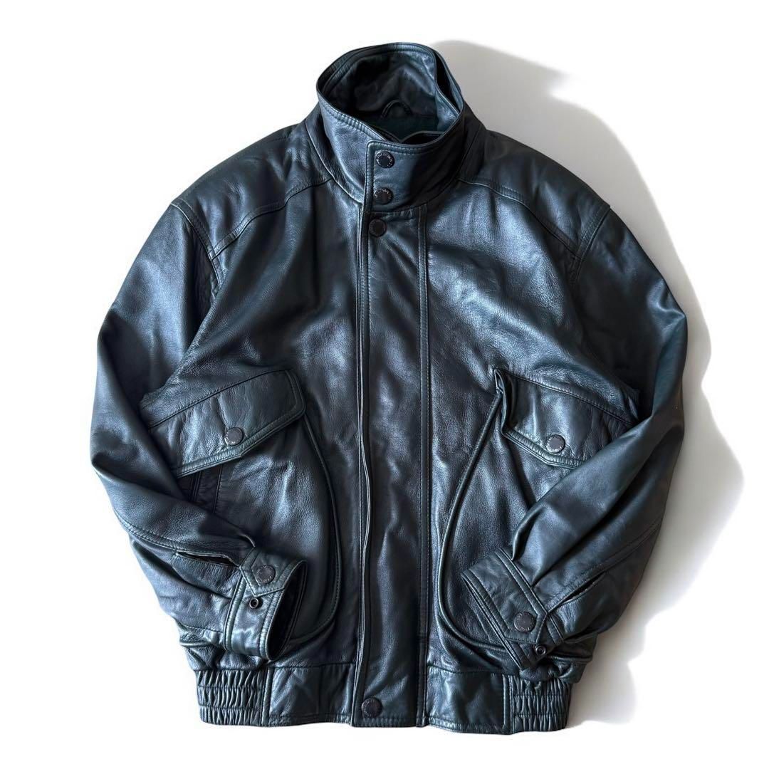 【ヴィンテージ❣️】マンゴー　シングルライダースジャケット　ラムスキン　XL ライダース シングル – quietman clothes