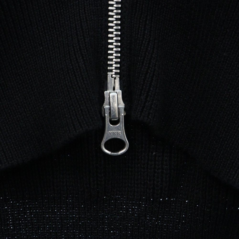 STONE  ストーンアイランド　ウールカーディガン　ブラック STONE ISLAND（ストーン アイランド） 25AWモデル バッジワッペン付き