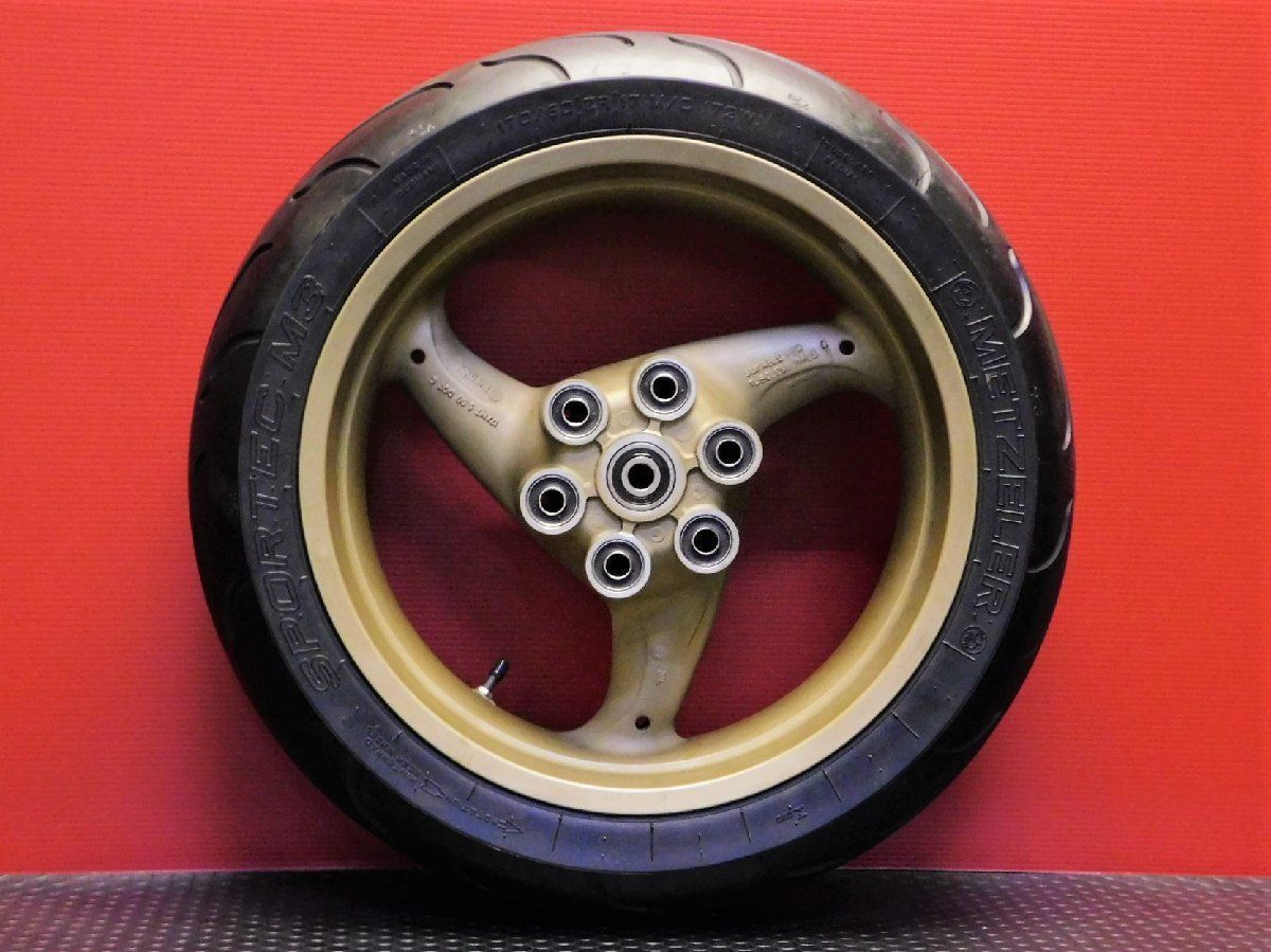 160 評価B ドゥカティ SS900 走行距離10 306km 実動 純正 brembo ブレンボ リア ホイール MT5.50×17 タイヤ 山2分 f7168D3